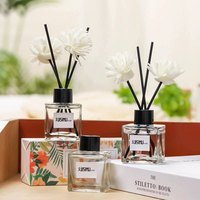 đż Set d'AromathĂ©rapie Sans Flamme 50ml â Diffuseur dâHuiles Essentielles pour la Maison et la Salle de Bain