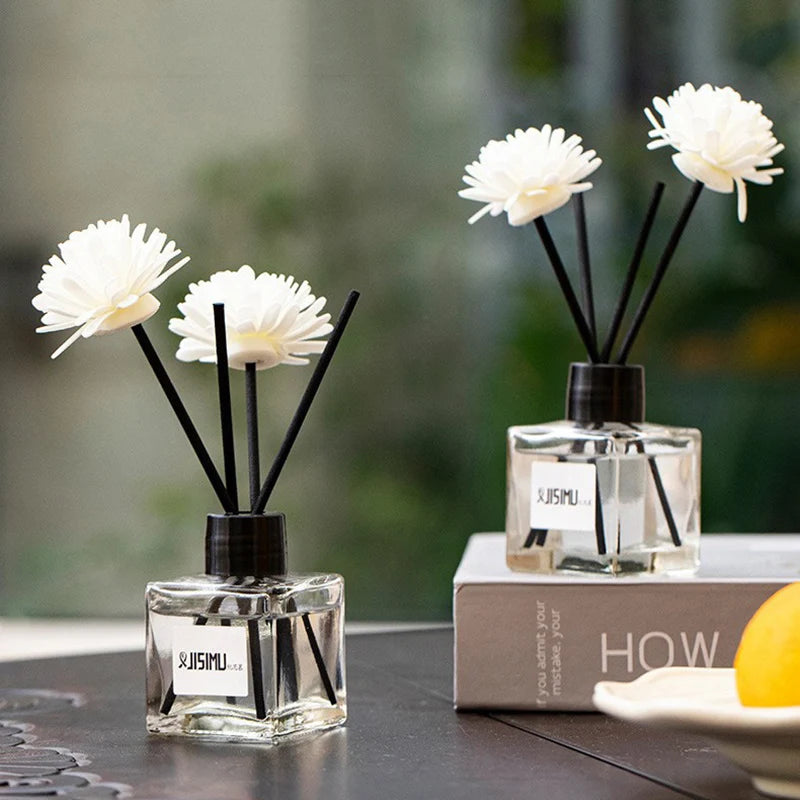 🌿 Set d'Aromathérapie Sans Flamme 50ml – Diffuseur d’Huiles Essentielles pour la Maison et la Salle de Bain