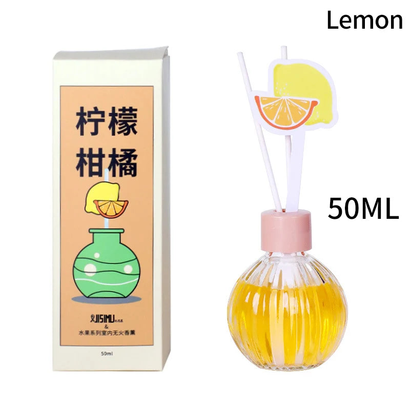 🌿 Set d'Aromathérapie Sans Flamme 50ml – Diffuseur d’Huiles Essentielles pour la Maison et la Salle de Bain